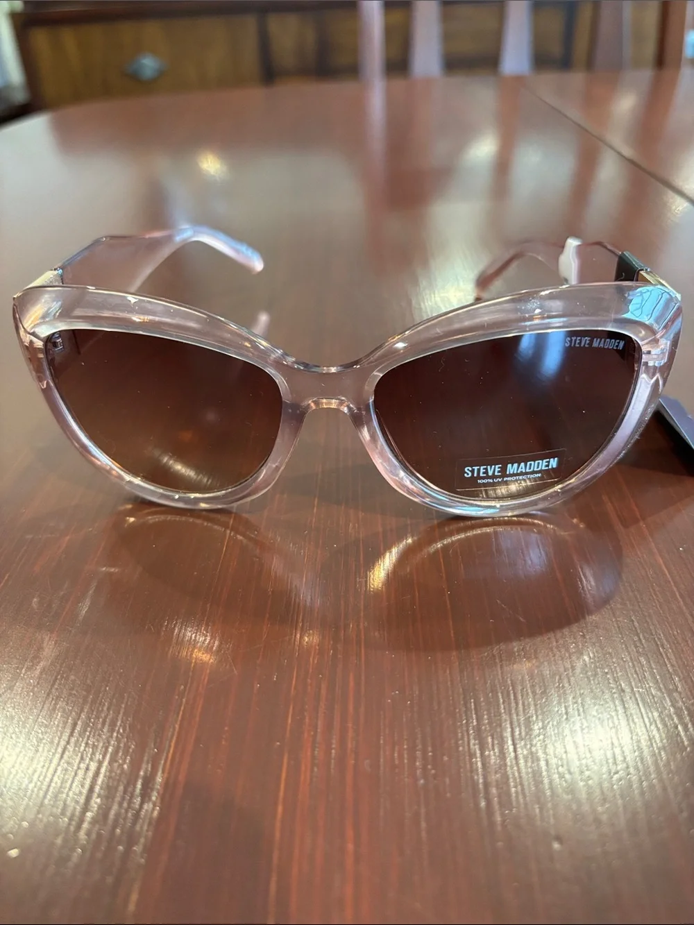 Steve Madden 100% UV protection,rose gold tortoise shell,Cat 2,gradient lens